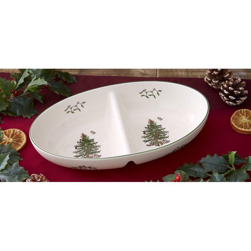 Spode, Christmas Tree - Divided Serving Dish