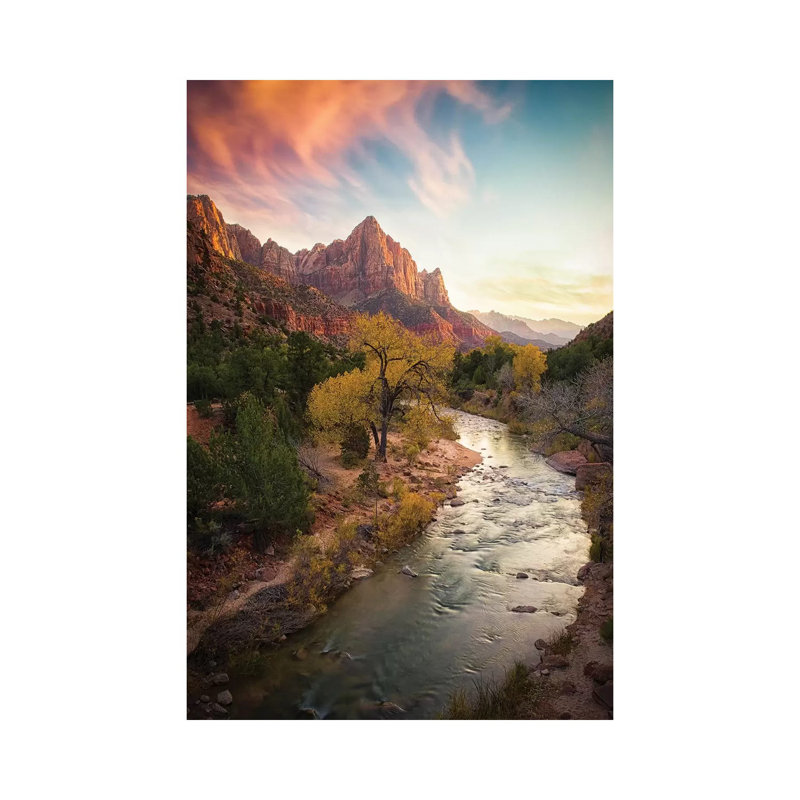 Zion National Park by Michael Zheng - Print on Canvas, Wrapped Canvas, 101.6 cm H x 66.04 cm W x 1.91 cm D