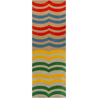 Cleavie Wool Geometric Indoor Rug