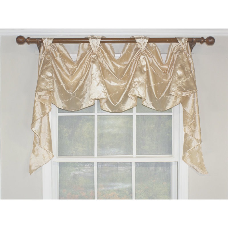 Cantonnière 50 po brodée Diamond Victory, Crème