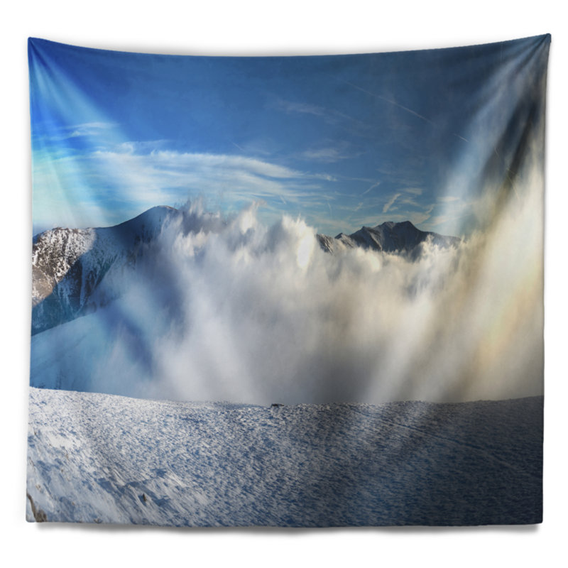 Photographie belle tapisserie de paysage d'hiver, H 32 po x l 39 po