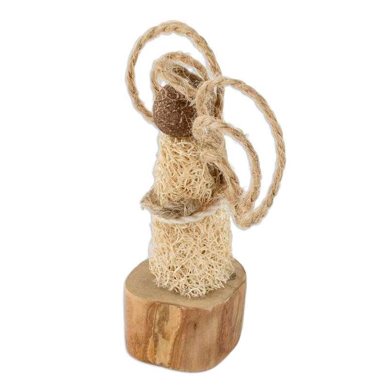 Statuette en fibre naturelle