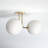 Luna Glass Semi Flush Mount-306874427