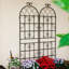 Barrière de jardin, paquet de 2 treillis de jardin en métal antirouille pour plantes grimpantes-116793896
