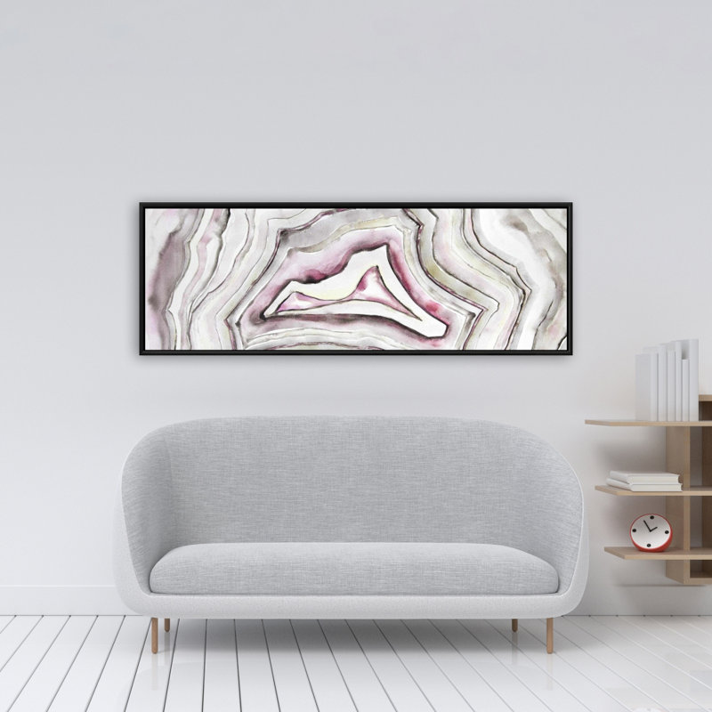 Toile encadrée à motif spirituel Geode | Décoration de chambre à coucher