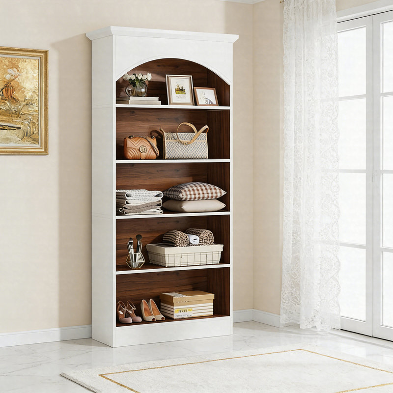 70.9" Tall 5-Tier Freestanding Bookshelf, Modern Bookcase Storage Organizer