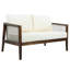 Ensemble de causeuse et table basse | Bois d'acacia | Beige | L 54,72 po x l 34,84 po x H 15,55 po-913037139