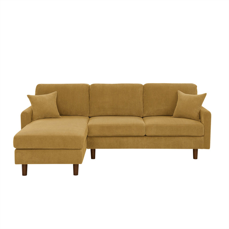 Maicee 2 - Piece Upholstered Sectional, Ginger