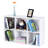 Wooden 3-Tier Bookcase Book Shelf Display Storage Shelf With 6 Compartments White-1249902262