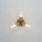3 - Light 13.8'' Modern Sputnik Clear Globe Semi Flush Mount