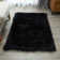 Enrica Soft Fluffy Black Area Rug 
