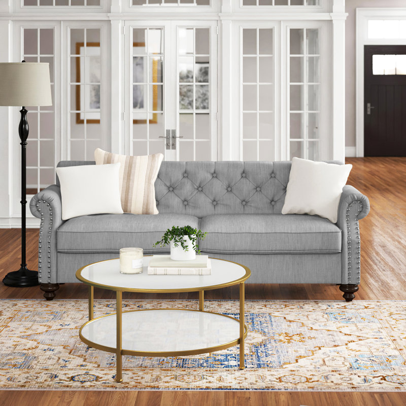 Cutlip Upholstered 82'' Sofa, Gray