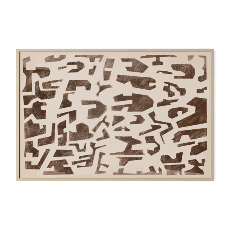 Block Sand II Print by Coup D'Esprit, 40" H x 60" W, Vertical Grain White Oak