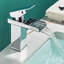 Modern Monobloc Basin Sink Mixer Tap Waterfall Single Level Bathroom Taps Chrome