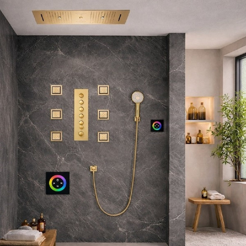 Douche de pluie à panneau tactile Taranto