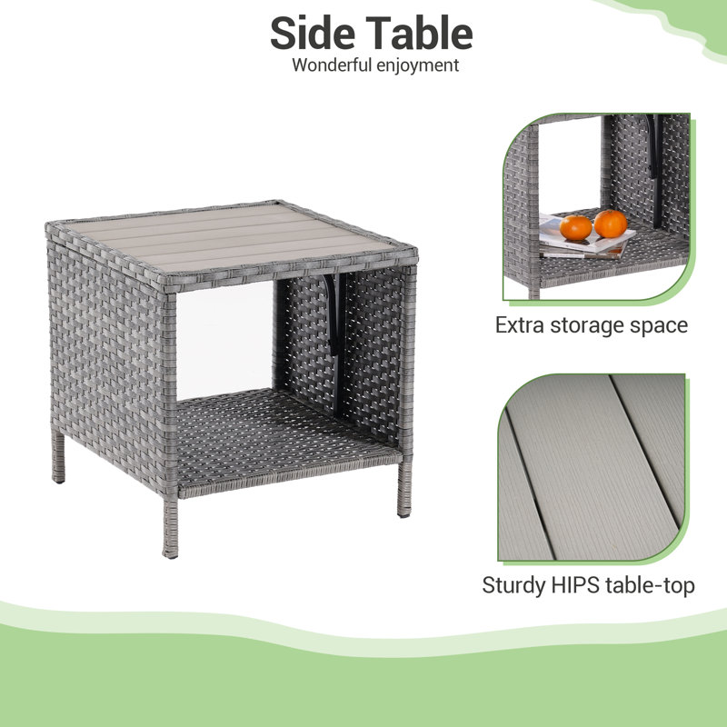 Ensemble de meubles d'extérieur Erol Patio, Marine, Gris