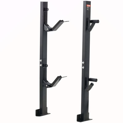 Trimmer Rack, 2 Place Weeder Trimmer Rack, Trim Holder Trailer Rack Carrier With Zinc Alloy Password Lock, Mount On Landscape Truck Trailer Enclosed Trimmer Rack Weed Eater Racks, Pair