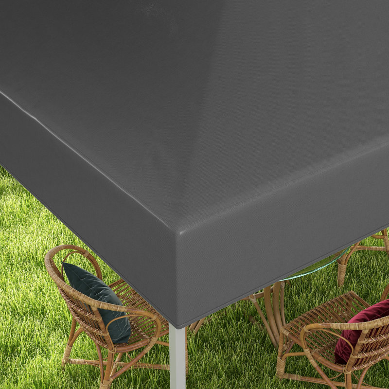 10' x 10' Pop Up Canopy Tent with Airy Top Vent and Bag, Grey