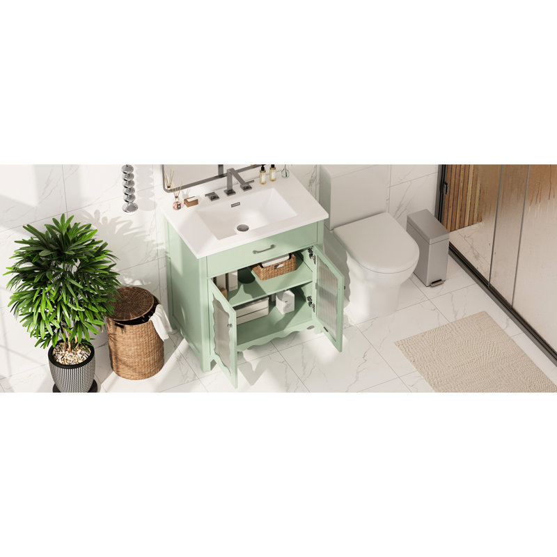 Free Standing Wall Mounted Single Double With Tempered Glass Top