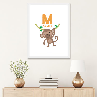 " Animal Alphabet M " Print