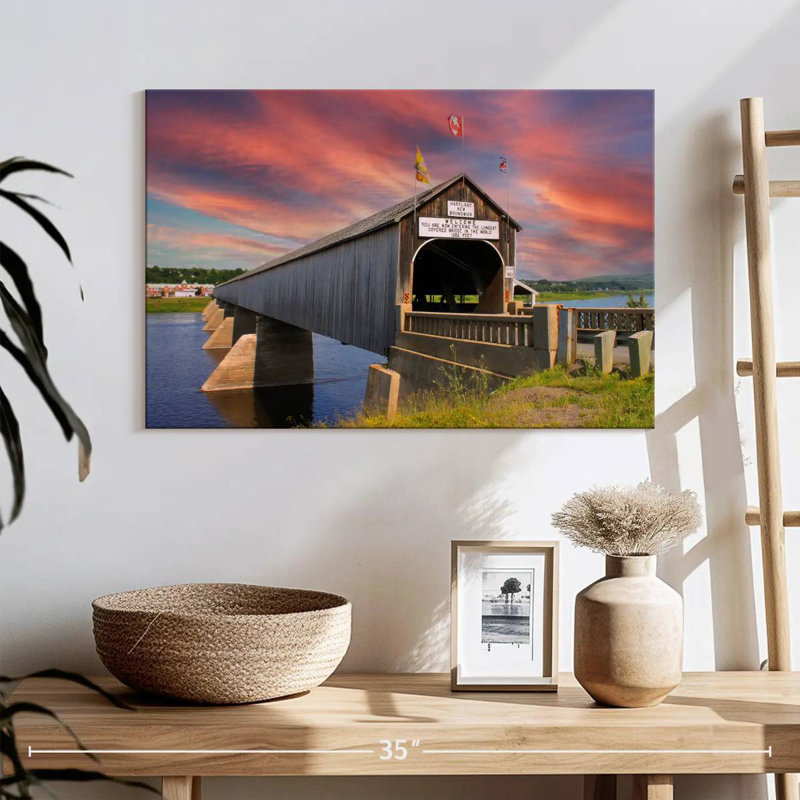 Pont couvert Lilie Hartland, H 16 po x l 24 po