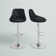 Nials Swivel Upholstered Counter Stool with Metal Frame