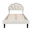 Lit plateforme tapissier en velours avec tête de lit et rangement Aisaiah-1135497215-1135497212