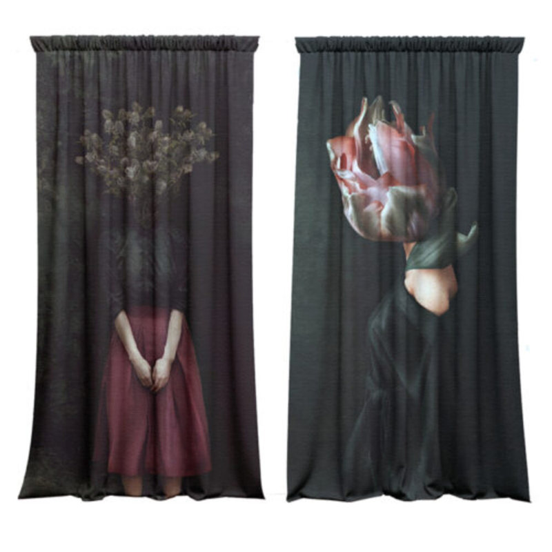 Mosira Velvet Blackout Curtain Panel Pair, 148cm x 350cm