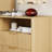 Fluted Smart Nightstand With Charging Station, Voice-Controlled Led Light, Bedside Table With Shelf And Cabinet-161340999