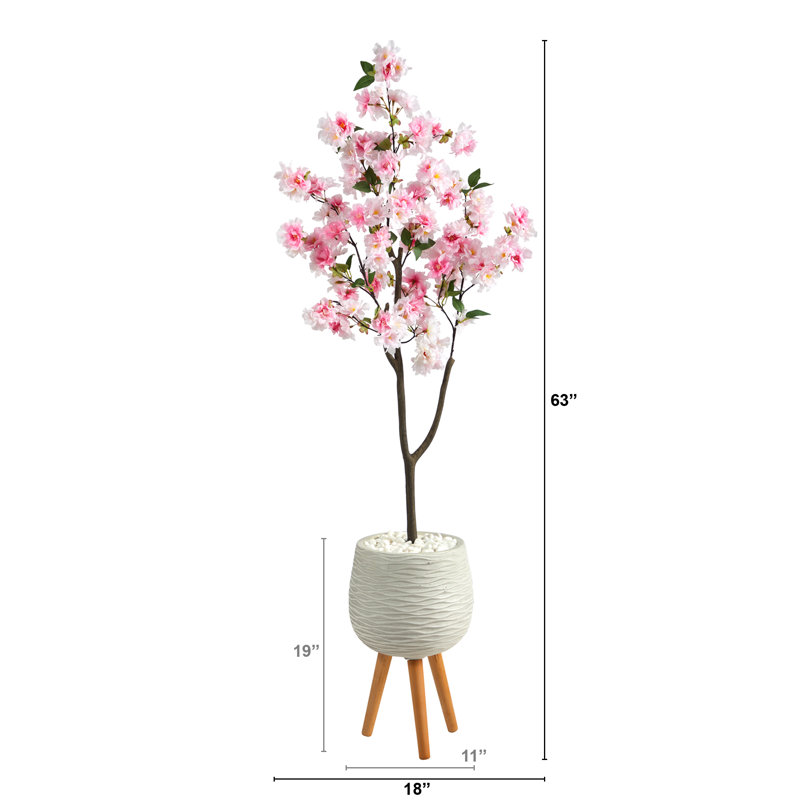 Cerisier artificiel en pot 63 po