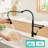 Pull Down Water Filter Kitchen Faucet In Matte Black - Drinking Purifier, Double Pipe Outlet, Easy To Install & Care For Black, Simple Installation
