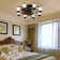 Ceiling Fan Light - Windmill-Shaped Flush Mount Ceiling Fan With Light With Remote Control And Timer