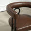 Chaise d'appoint rembourrée, chaise de salle à manger, fauteuil de cuisine avec structure en métal-2080619901-2098791218