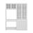 Paolina 78.7'' H x 63'' W Bookcase With Glass Doors And Drawers And Writting Desk