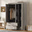 Miroir 3 portes Simran avec tablettes-1426372409