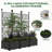 48 x16 x 63 in  Modular Vertical Garden Kit 3-Pack Raised Planter Boxes with Trellis Panels-1241202998