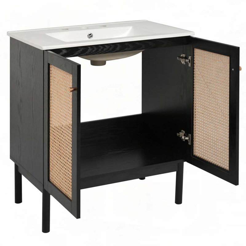 Bathroom Vanity with Ceramic Sink