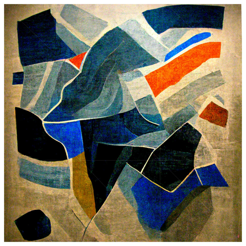 Abstract Bedding Art Comforter Modern, Twin Extra Long