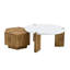 Ensemble de tables basses tendance en bois aggloméré