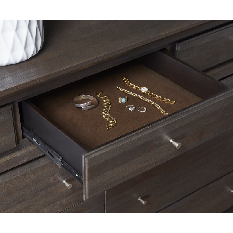 Commode double en bois massif 9 tiroirs Alharit