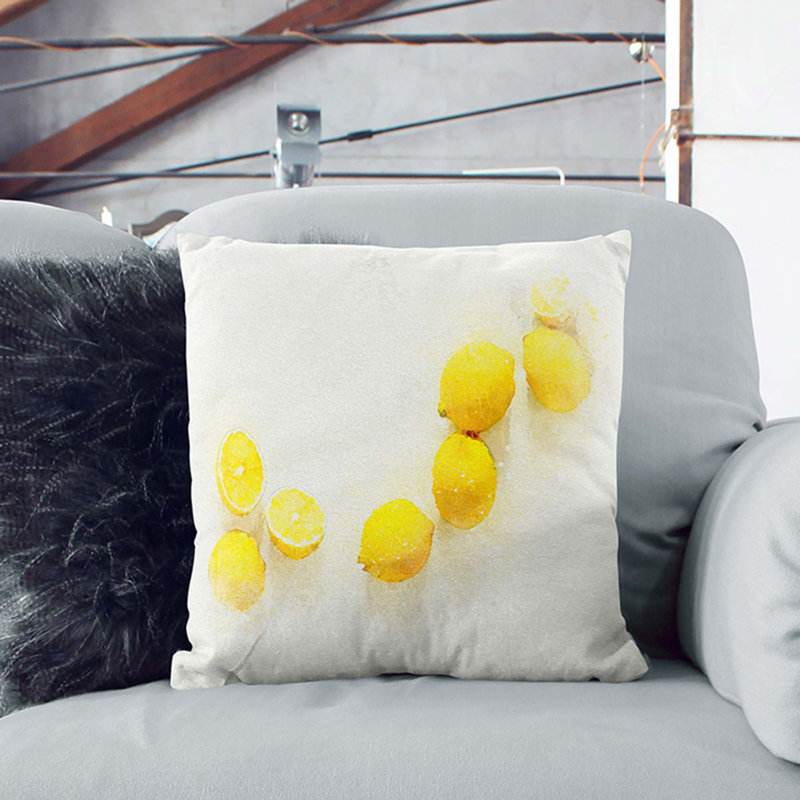 Square Throw Cushion, White, 55cm H x 55cm W x 20cm D