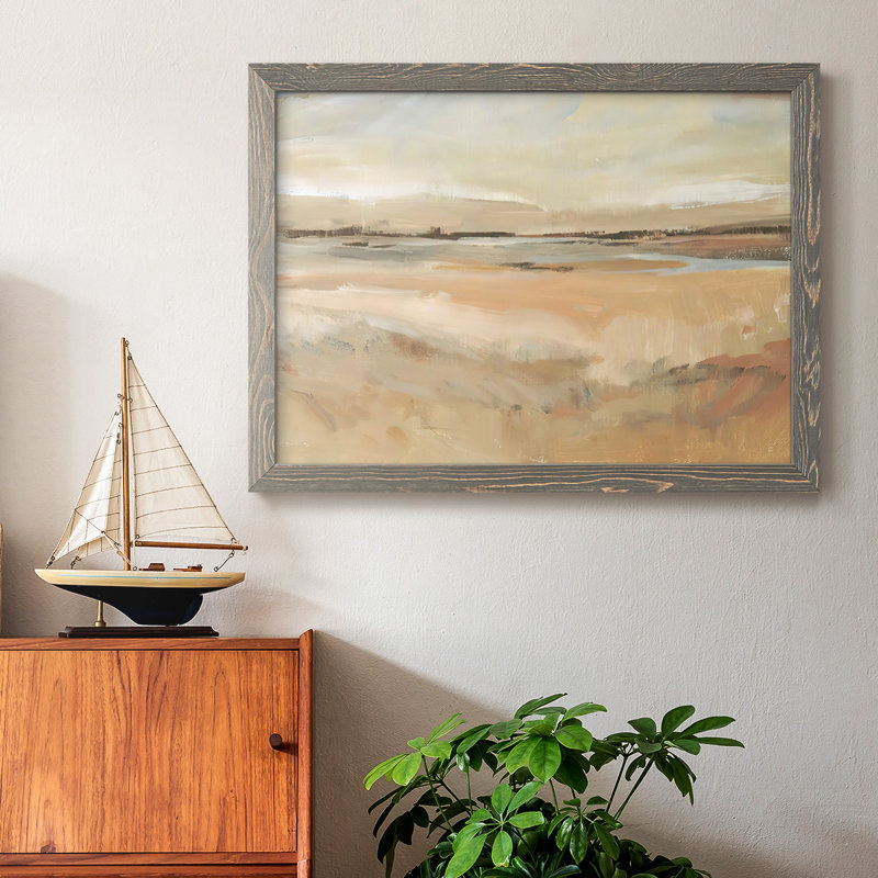 Earth Tone Landscape II, reproduction d'art sur toile, H 28 po x l 42 po, Gris