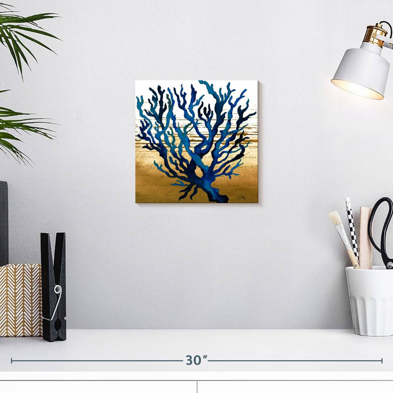 Bleu corail Brampt, H 10 po x l 10 po