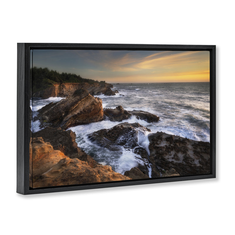  Nautical Shore Acres Floater Canvas by Alan Majchrowicz, Cadre flottant noir de jais, H 21 po x l 31 po