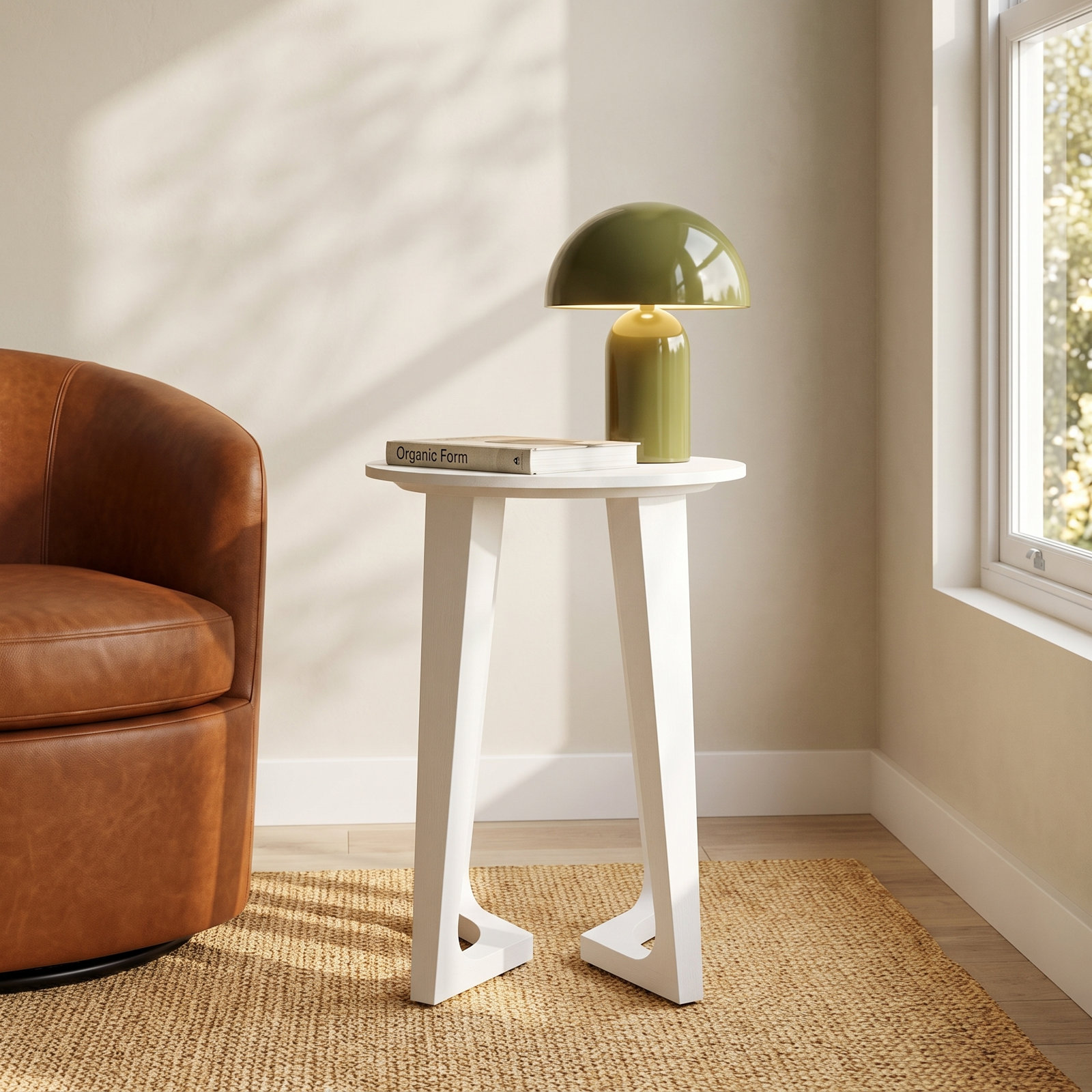 Dobbs 20" End Table, White