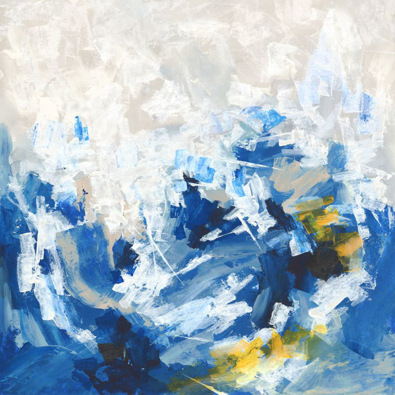 Winter Waves II Print by Barclay Butera, 24" H x 24" W x 1.5" D, Outdoor
