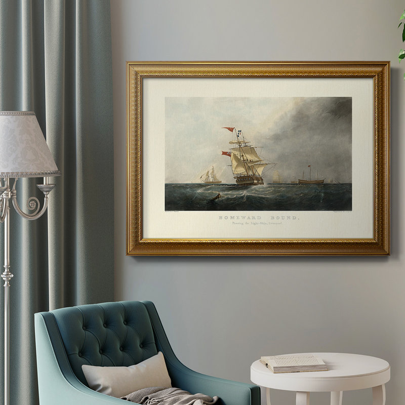 Homeward Bound - Peinture sur toile encadrée, H 16 po x l 20 po x P 2,5 po