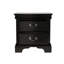 Table de chevet classique en bois noir-1868698894