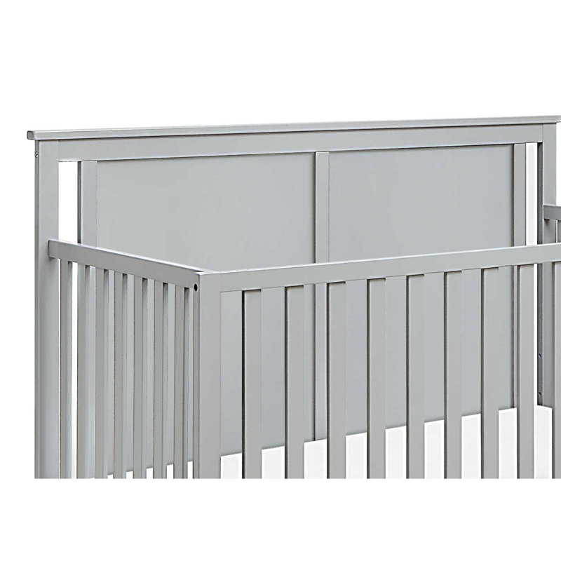 Mini lit de bébé avec surmatelas Connelly, Gris