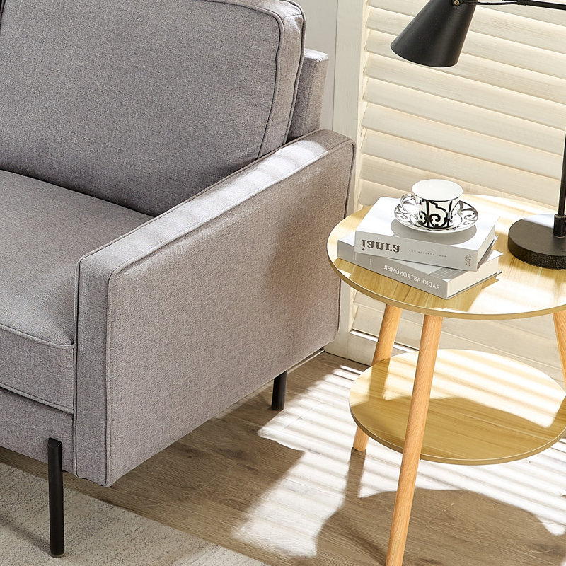Arban 71.1'' Upholstered Sofa, Light Gray 100% Linen